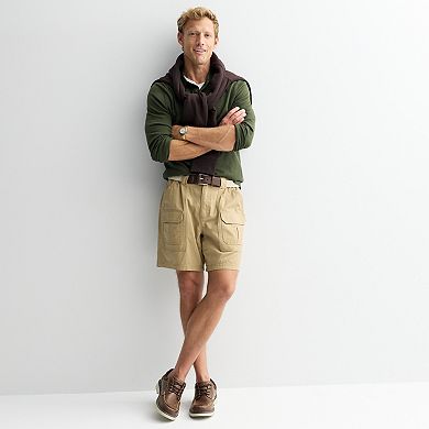 Men's Croft & Barrow® 7.5-Inch Side Elastic Cargo Shorts