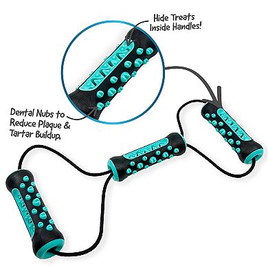 Flipo Ruff & Ready Trio™ Dental Chew & Tug Toy