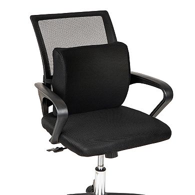 Mind Reader Memory Foam Lumbar Support Pillow with Air-Cloud Technology