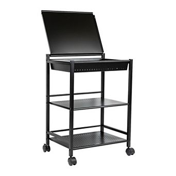 Mind Reader 3 tier Office Organizer Cart with Covered Compartment