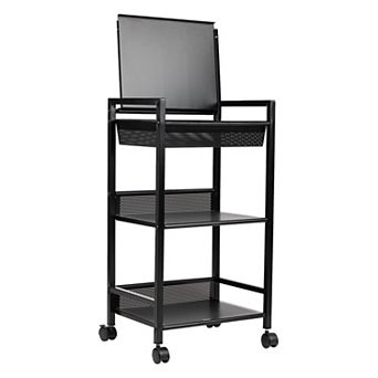 Mind Reader 3 tier Office Organizer Cart with Covered Compartment