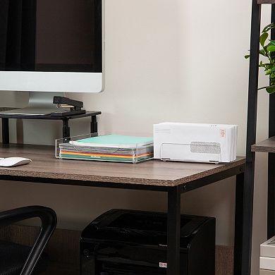 Mind Reader 3-Tier Acrylic Mail Sorter Desktop Organizer