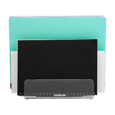 Mind Reader 3-Tier Acrylic Mail Sorter Desktop Organizer