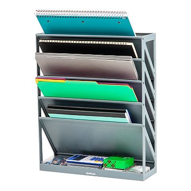 Mind Reader 5-Tier Vertical File Storage Wall Mount Desktop Organizer