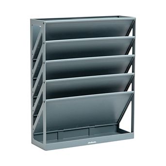 Mind Reader 5 tier Vertical File Storage Wall Mount Desktop Organizer