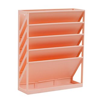 Mind Reader 5 tier Vertical File Storage Wall Mount Desktop Organizer