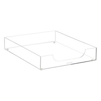 Mind Reader Acrylic Desktop Organizer Paper Tray