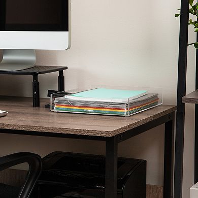 Mind Reader Acrylic Desktop Organizer Paper Tray