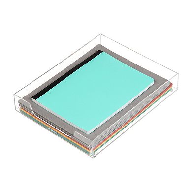 Mind Reader Acrylic Desktop Organizer Paper Tray