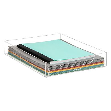 Mind Reader Acrylic Desktop Organizer Paper Tray