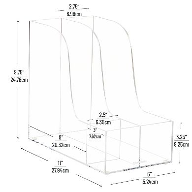 Mind Reader Vertical File Storage Desktop Organizer Magazine Holder