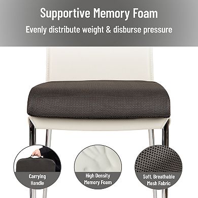 Mind Reader Ergonomic Memory Foam Seat Cushion for Posture & Pressure Relief