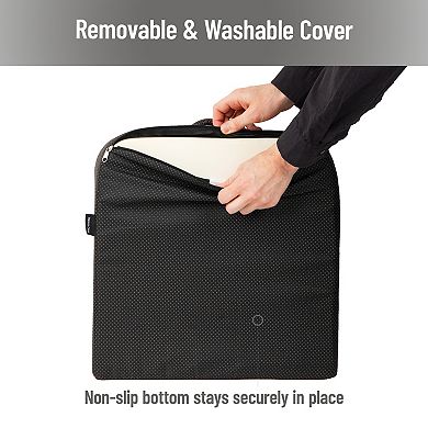 Mind Reader Ergonomic Memory Foam Seat Cushion for Posture & Pressure Relief