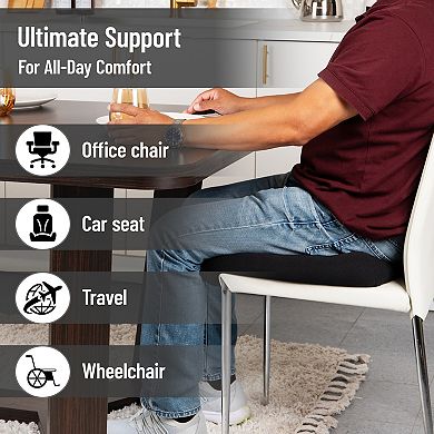 Mind Reader Air-Cloud Booster Seat Cushion with Carry Handle