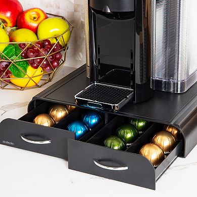 Mind Reader Single Serve Coffee Pod Organizer with 2 Drawers