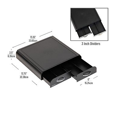 Mind Reader Single Serve Coffee Pod Organizer with 2 Drawers