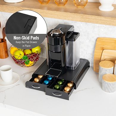 Mind Reader Single Serve Coffee Pod Organizer with 2 Drawers
