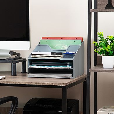 Mind Reader Vertical File Holder Desktop Organizer