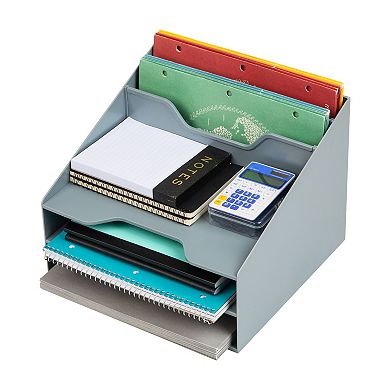 Mind Reader Vertical File Holder Desktop Organizer