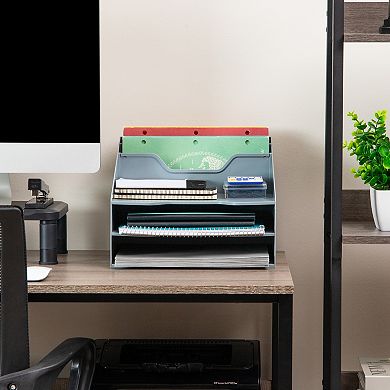 Mind Reader Vertical File Holder Desktop Organizer