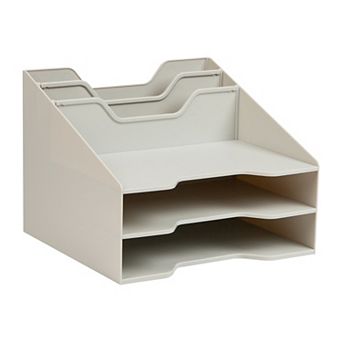 Mind Reader Vertical File Holder Desktop Organizer