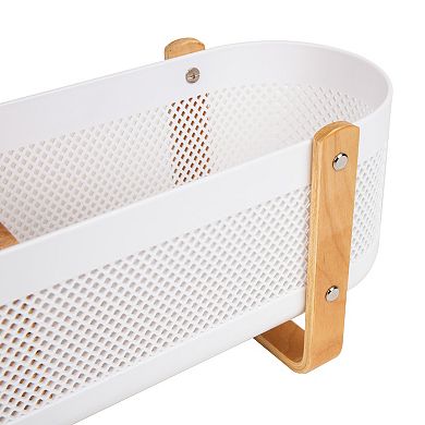 Mind Reader Divided Storage Basket