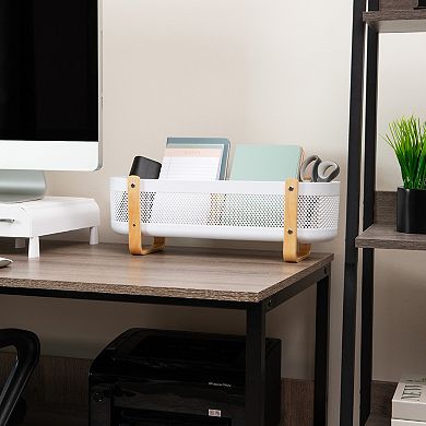 Mind Reader Divided Storage Basket