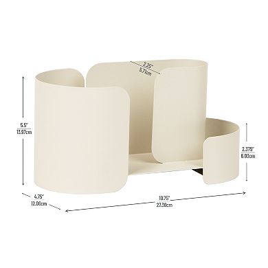 Mind Reader Wall-Mounted Accessory Organizer with Hooks