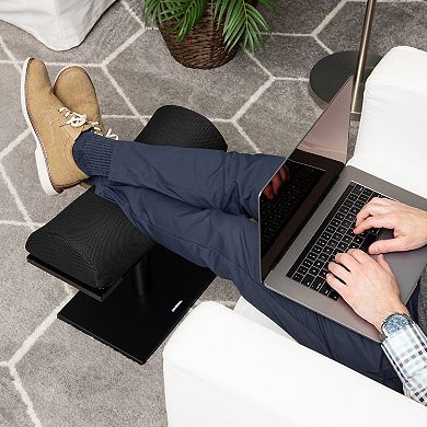 Mind Reader Ergonomic Hydraulic Height Adjustable Foot Rest Ottoman