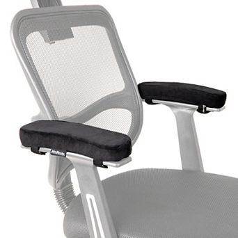 Mind Reader Memory Foam Armrest Pads with Washable Cover for Office & Gaming Chairs