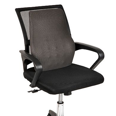 Mind Reader Ergonomic Memory Foam Lumbar Cushion Back Support Pillow