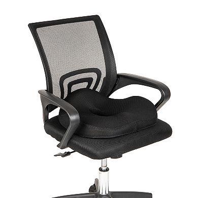 Mind Reader Ergonomic Memory Foam Donut Pillow with Air-Cloud Technology