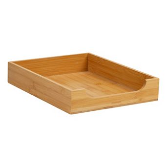 Mind Reader Bamboo Desktop Organizer