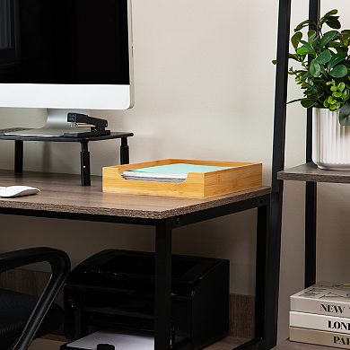 Mind Reader Bamboo Desktop Organizer