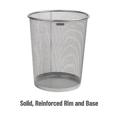 Mind Reader Metal Mesh Trash Can 2-pc. Round Waste Paper Basket