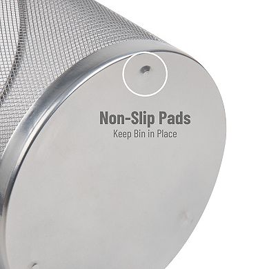 Mind Reader Metal Mesh Trash Can 2-pc. Round Waste Paper Basket