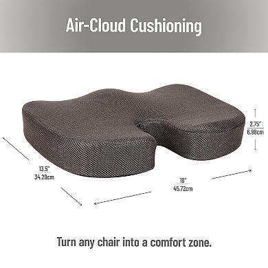 Mind Reader Memory Foam Seat Cushion with Air-Cloud Technology