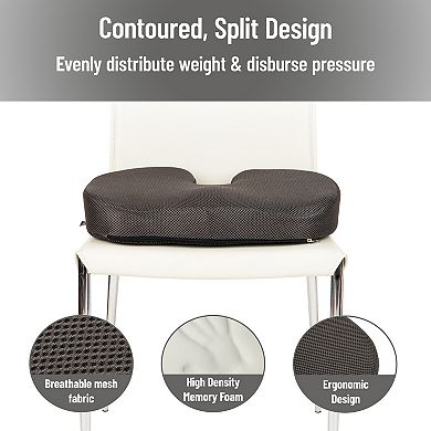 Mind Reader Memory Foam Seat Cushion with Air-Cloud Technology