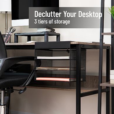 Mind Reader Slide-On Under Desk File Organizer