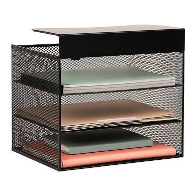 Mind Reader Slide-On Under Desk File Organizer