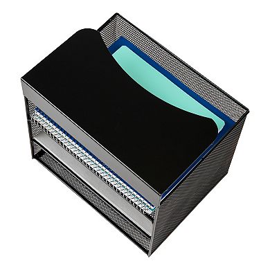 Mind Reader Slide-On Under Desk File Organizer