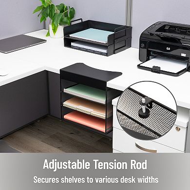Mind Reader Slide-On Under Desk File Organizer