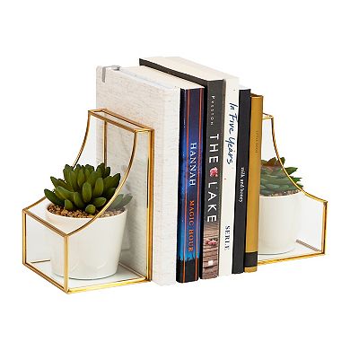 Mind Reader 2-pc. Decorative Metal Bookends Table Decor