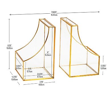 Mind Reader 2-pc. Decorative Metal Bookends Table Decor