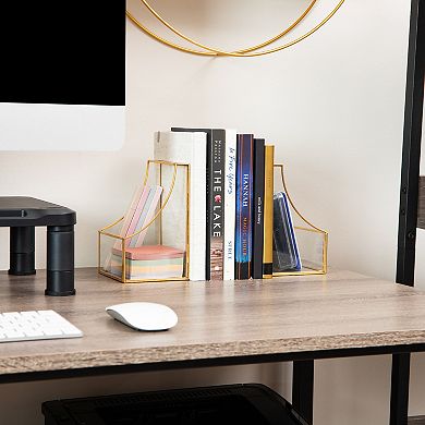 Mind Reader 2-pc. Decorative Metal Bookends Table Decor
