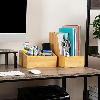 Mind Reader Vertical File Storage Desktop Organizer Magazine Holder