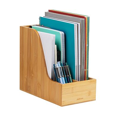 Mind Reader Vertical File Storage Desktop Organizer Magazine Holder