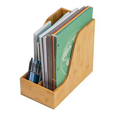 Mind Reader Vertical File Storage Desktop Organizer Magazine Holder