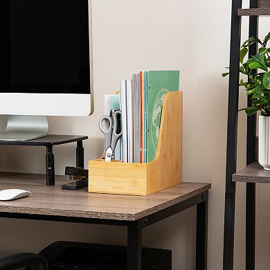 Mind Reader Vertical File Storage Desktop Organizer Magazine Holder