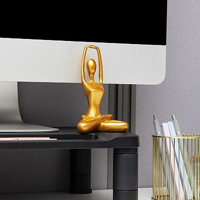 Mind Reader Yoga Figurine Meditation Statues Table Decor 3-pc. Set